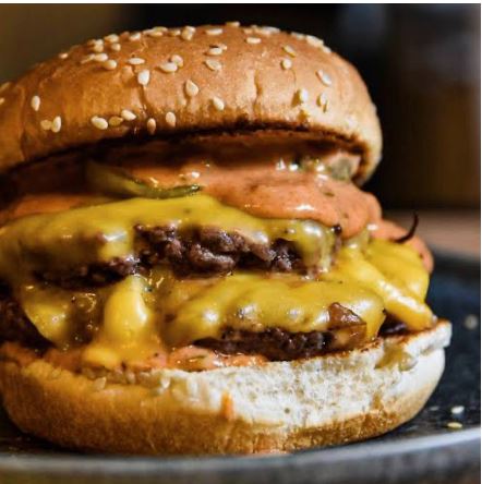 Double onion smash burger